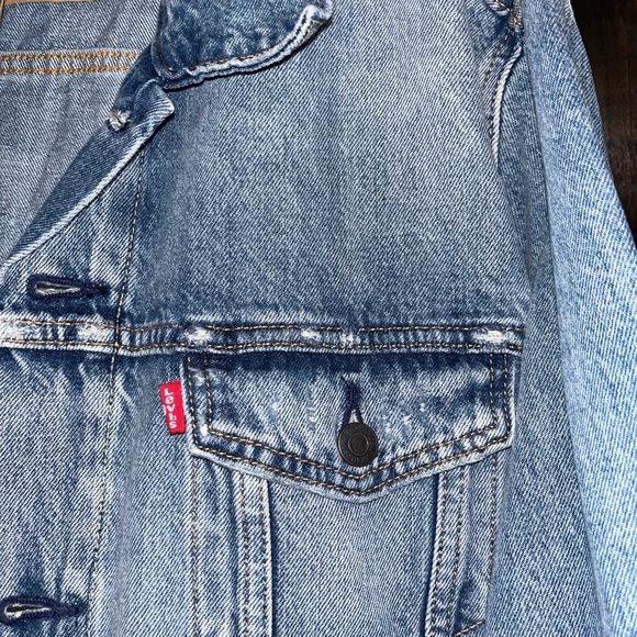 Levi’s Men Denim slightly Distressed Jacket! XXL - Picture 2 of 9